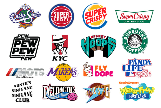 I will recreate, spoof, remake, parody a logo with your words