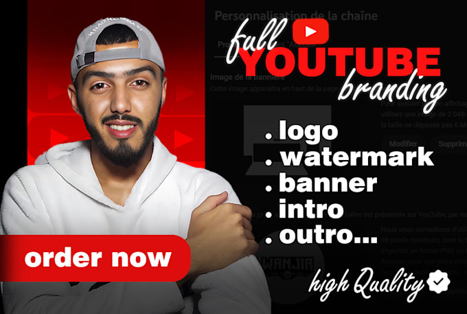 I will optimize your full channel art and youtube branding