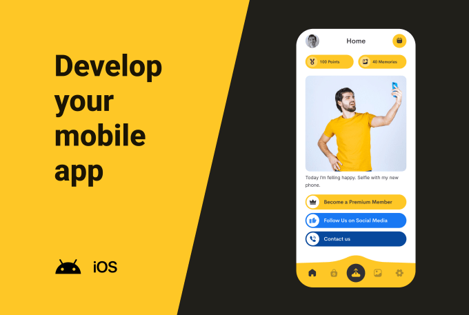 I will do ios app development and android development as a mobile app developer