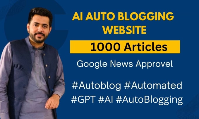 I will create auto blogging ai chatgpt automated wordpress website