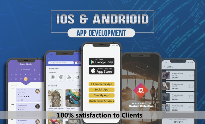 I will do mobile app development for ios  and android app using flutter