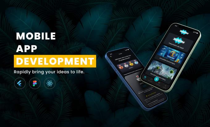 I will develop android and IOS mobile app flutter app and react native app