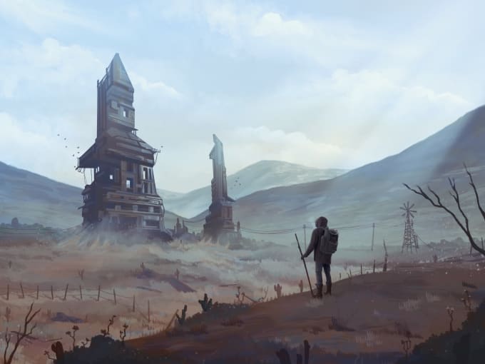 I will make professional environment and character concept art