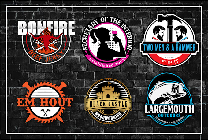 I will do modern, vintage and retro style logo design