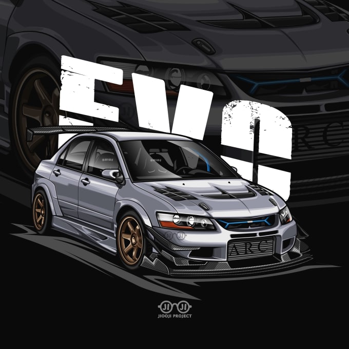 I will create awesome your dream car illustration for t shirt