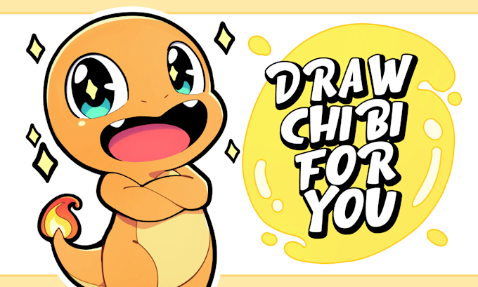 I will draw you a cute anime chibi character