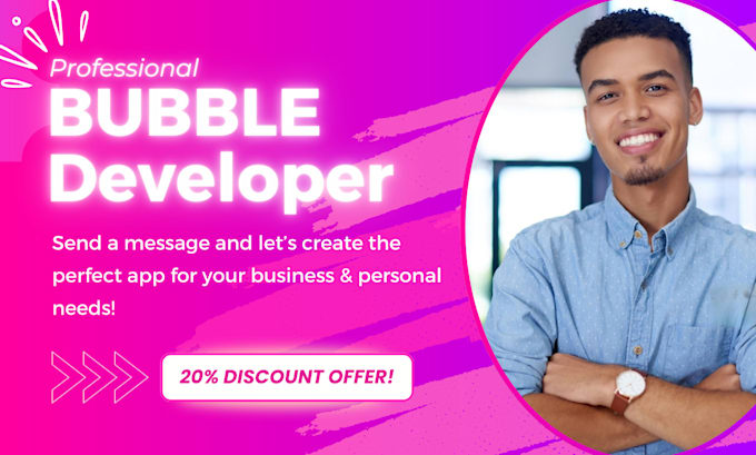 I will develop bubble io developer bubble mvp bubble ai saas app bubbleio app adalo app