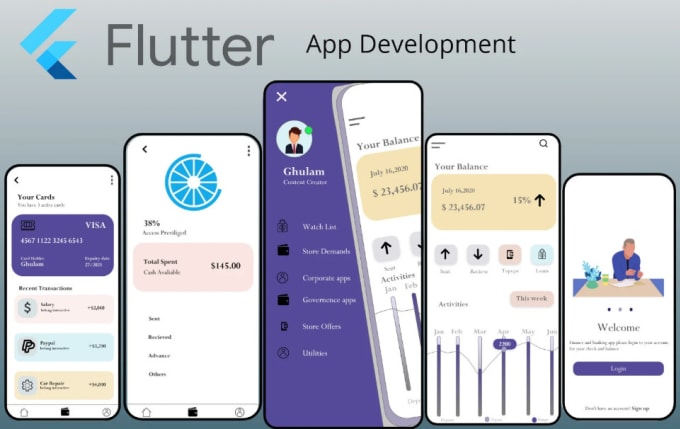 I will develop IOS and android mobile apps using flutter cross platform