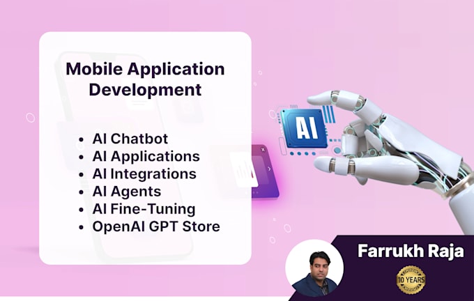 I will build ai chatbots, applications, integrations and ai agents