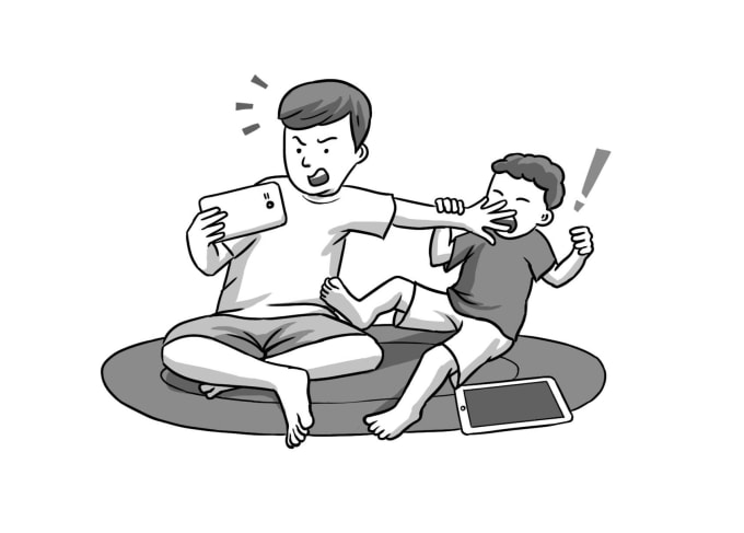 I will draw black and white funny cartoon illustrations for your book