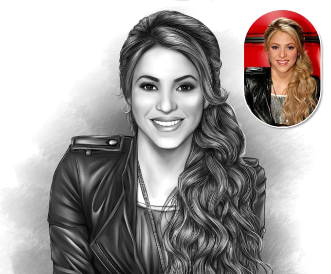 I will draw realistic pencil sketch of you