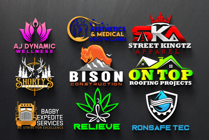 I will do modern professional 3d minimalist logo design