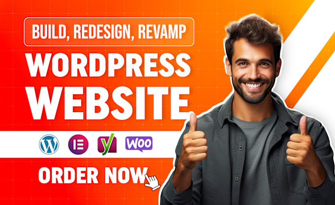 I will build, rebuild, redesign wordpress website design or wordpress elementor website