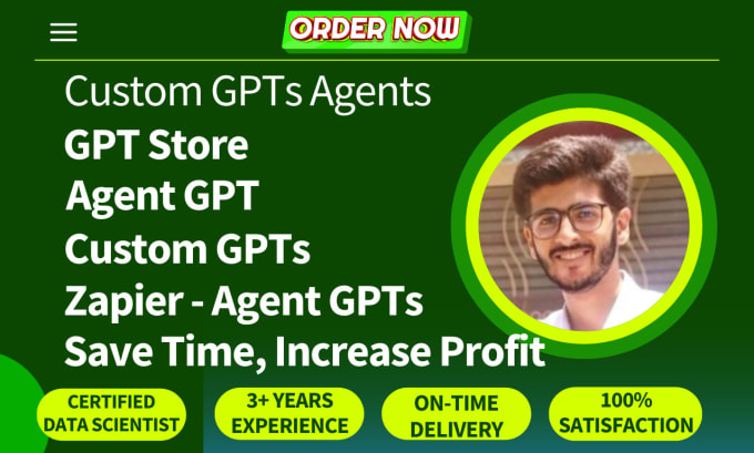 I will build custom gpts, ai agent gpts store for your business