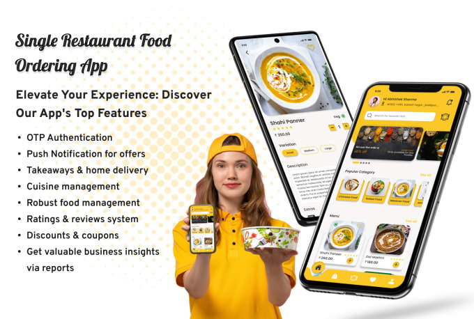 I will develop online food delivery app for your restaurant business