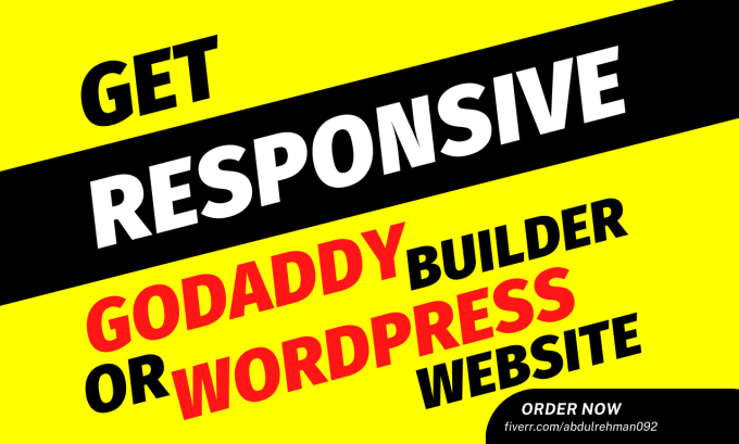 I will create godaddy website with godaddy builder or wordpress