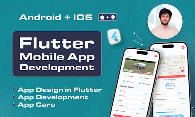 Our agency will do flutter android ios app or be your flutter app developer
