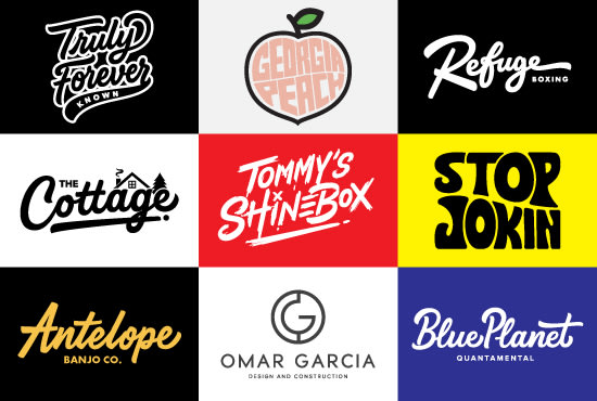 I will design a modern and unique hand drawn typography logo