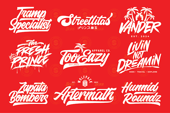 I will make cool hand lettering logo or tshirt design