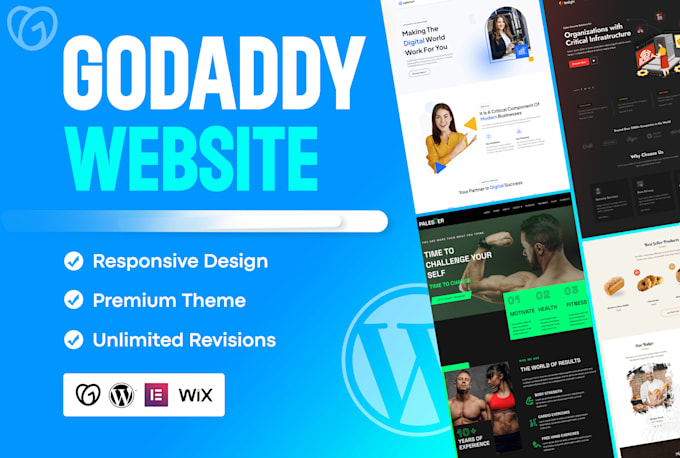 I will create professional godaddy website for your business