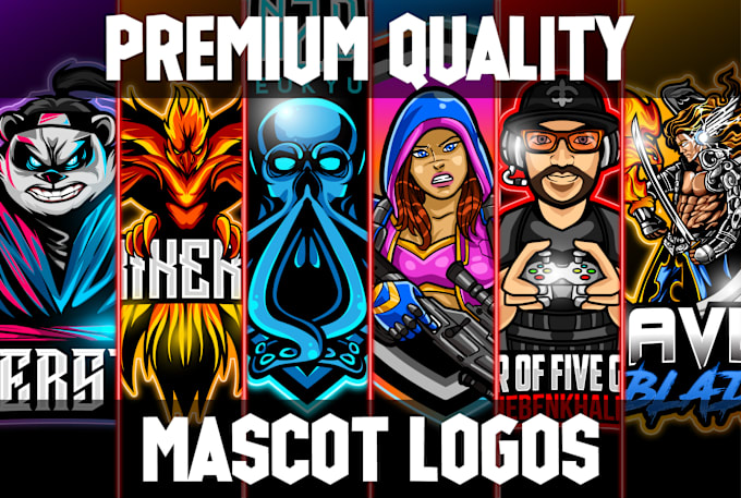 I will design a unique sports, mascot, esports and gaming logo