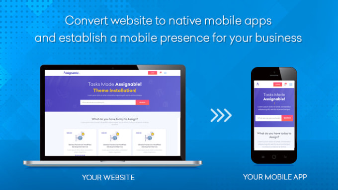 I will convert website to android app