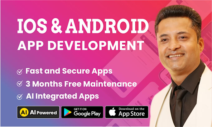 I will develop android iphone app building mobile app development