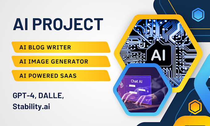 I will build ai saas or ai content and image generator like jasper