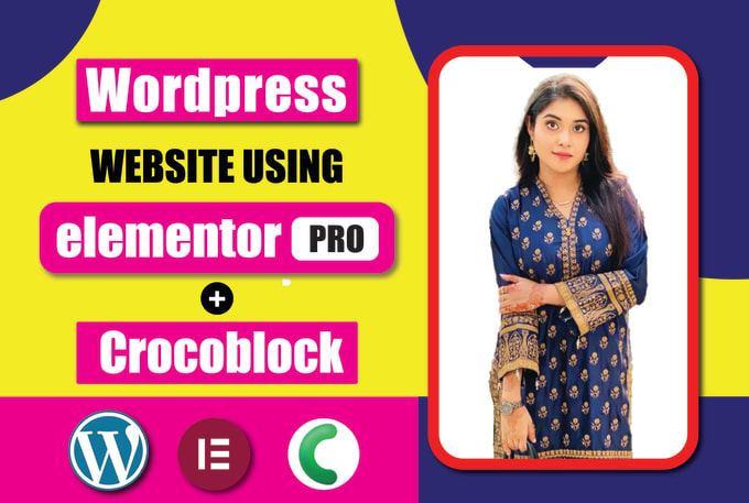 I will design or redesign wordpress website with elementor pro and crocoblock