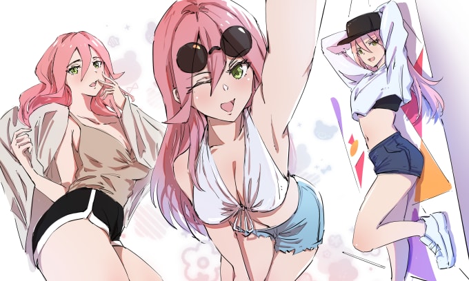 I will sketch your favorite anime, manga, vtuber,  characters, nsfw