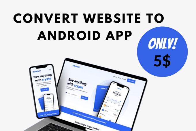 I will convert website to android app