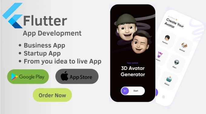 I will do flutter mobile app development