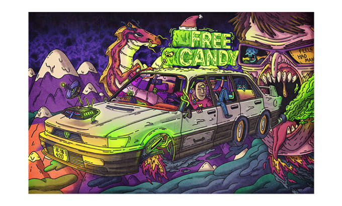 I will create custom cartoon illustration for you and your brand