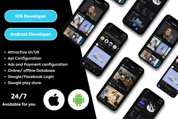 I will ios development android development and mobile app development and mobile app
