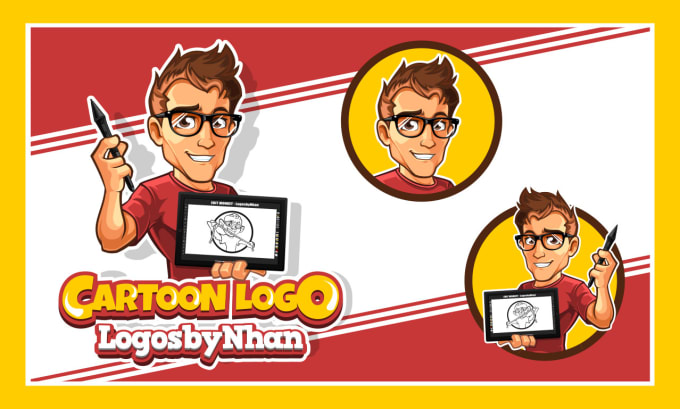 I will create awesome unique cartoon character, mascot logo