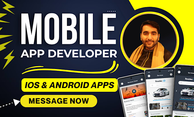 I will do mobile app development using flutter, flutterflow, android app, ios app