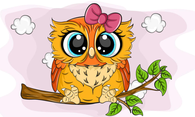 I will draw cute cartoon illustrations and cartoon characters