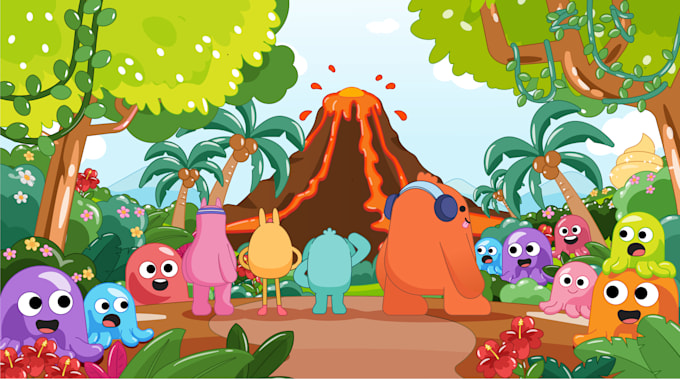 I will create custom unique vector flat illustration for you