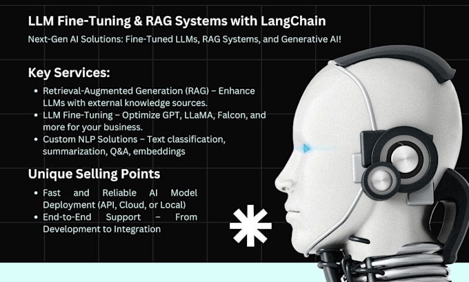 I will build rag system, finetune llms using langchain, python