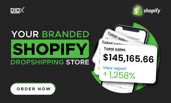 I will build, design shopify website, ecommerce store, branded shopify store, redesign