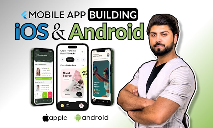 I will build flutter mobile app development ios app development android app developer