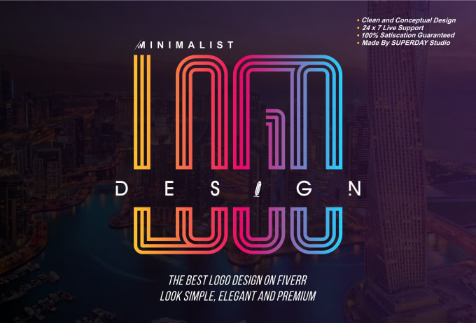 I will create minimalist for clothing or business brand