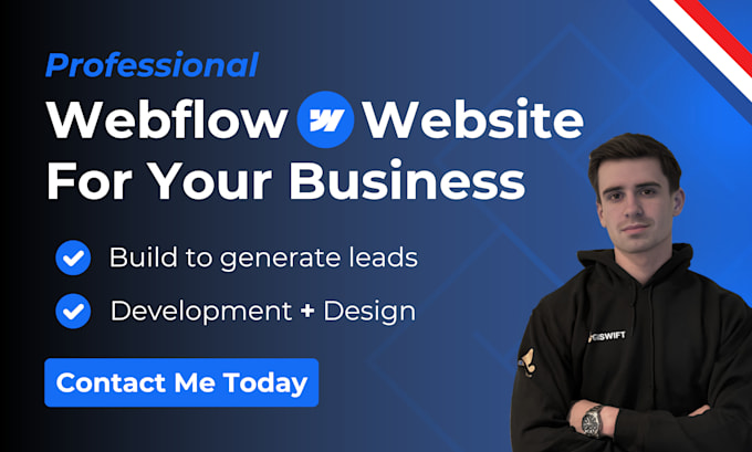 I will do webflow website development and webflow website design as webflow developer