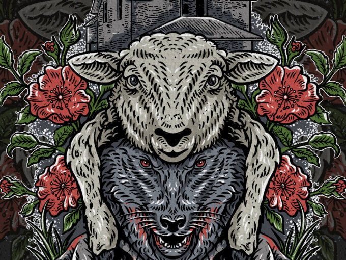 I will create artistic line art illustration in hand drawn style