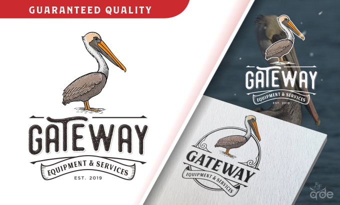 I will make awesome vintage logo with hand drawn illustration