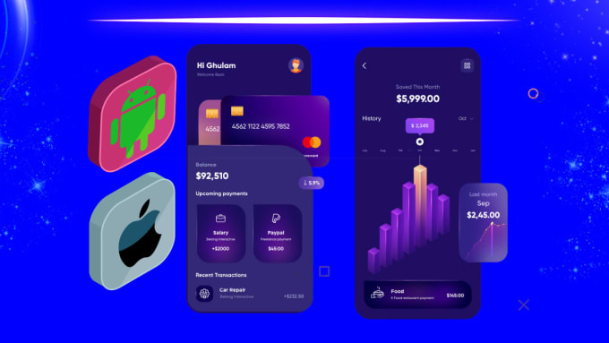 I will create ios app development mobile app development android app builder