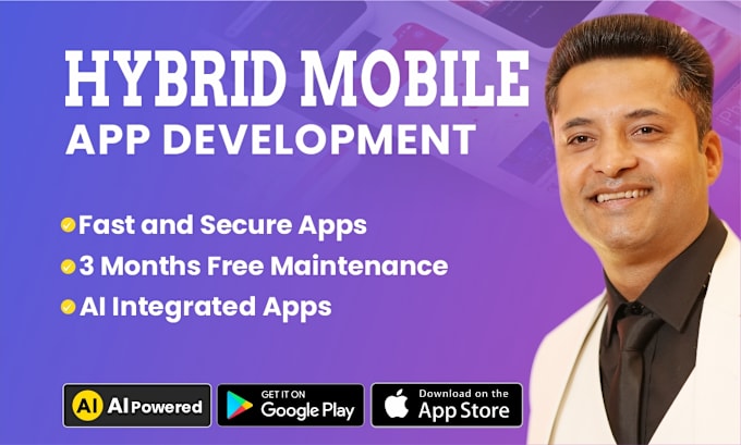 I will develop a hybrid mobile application for android or ios