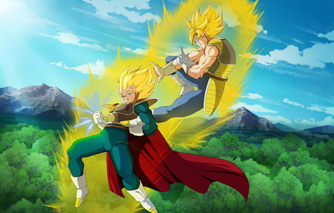 I will draw a dragon ball illustration for you