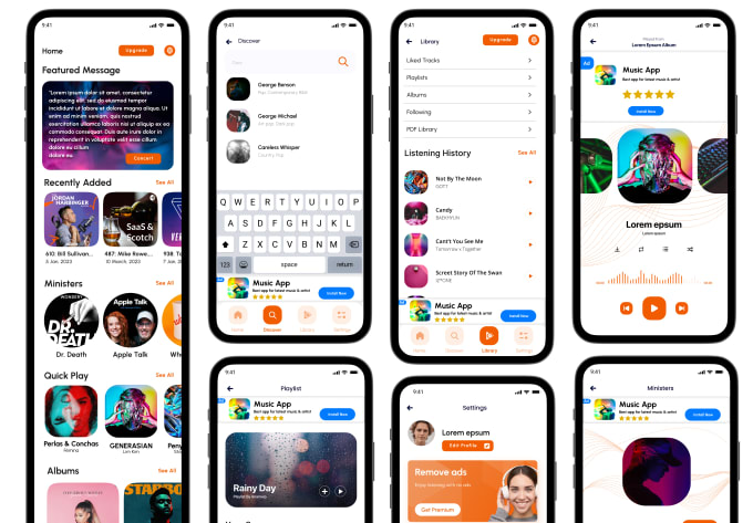 I will do mobile app development, ios app, android app, flutter, react native