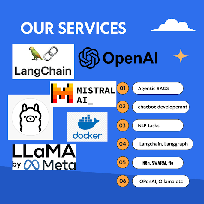 I will do generative ai, chatbot, rag, and nlp with langchain, langgraph, n8n, openai